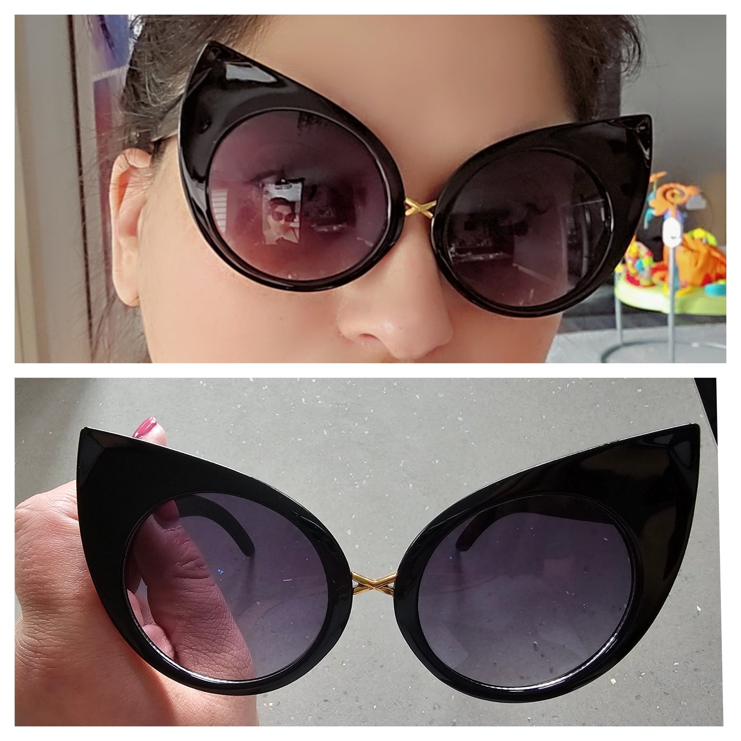 Black Cat Eye Sunglasses