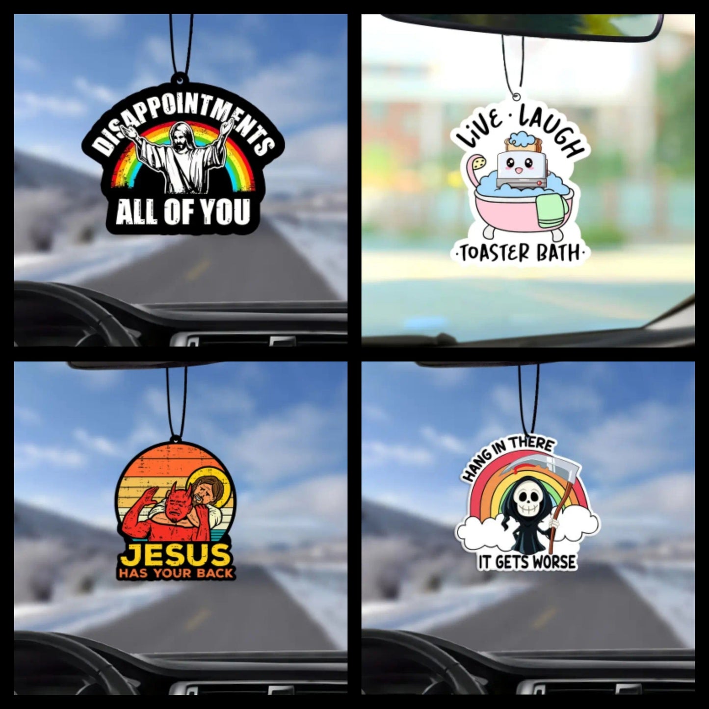 Comical Air Freshener x 4