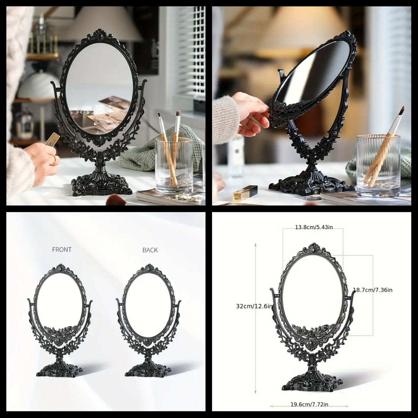 Black Vanity Mirror